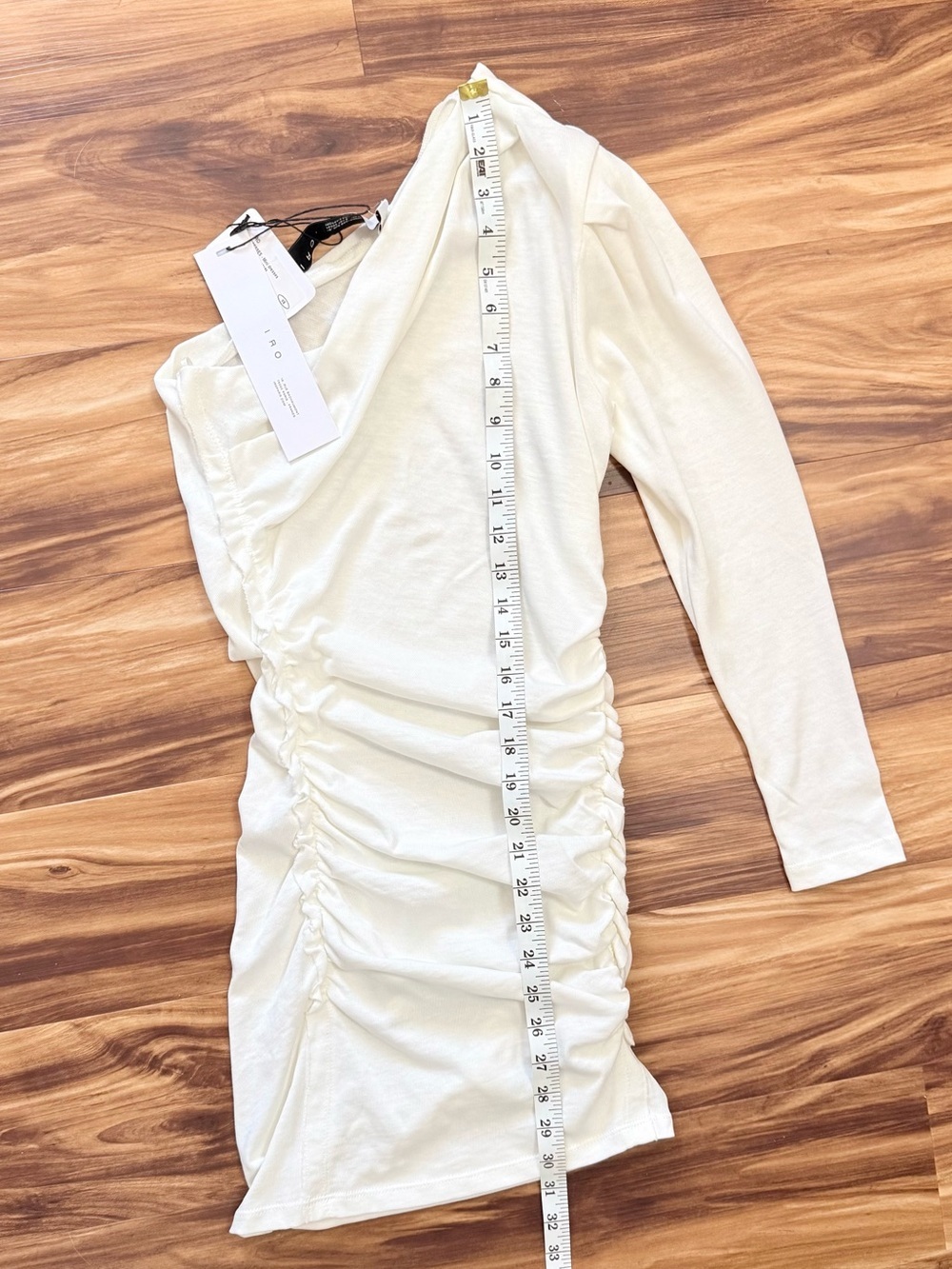 IRO Loving One-Shoulder Ruched Mini Dress - Picture 4 of 5